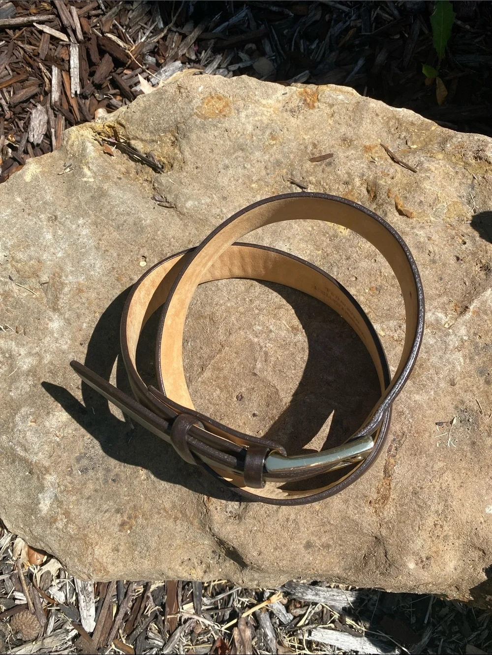 W. Kleinberg for Neiman Marcus brown Leather Belt
